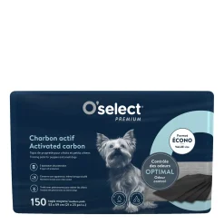 Activated carbon training pads for puppies and small dogs, 150 un.