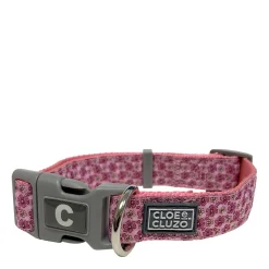 Adjustable dog collar, flowers