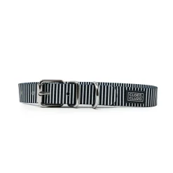 Adjustable Navy Striped Collar for Dogs