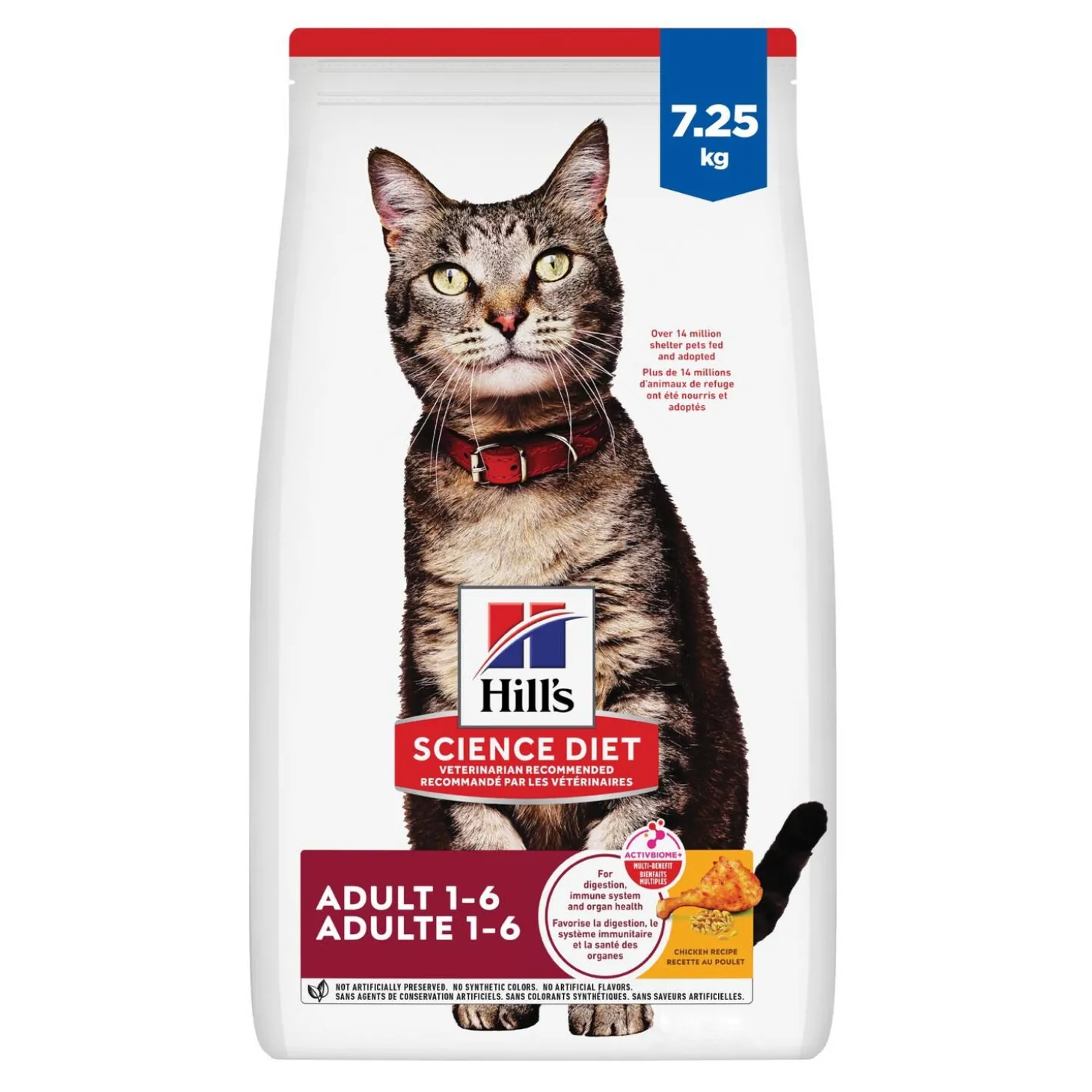 Adult Chicken Dry Cat Food, 3.18 kg