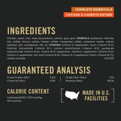 Adult Complete Essentials™ Grain Free Chicken & Carrots Classic Entrée for Dogs, 389 g