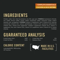 Adult Complete Essentials Chicken & Rice Entrée Classic Wet Dog Food, 368 g