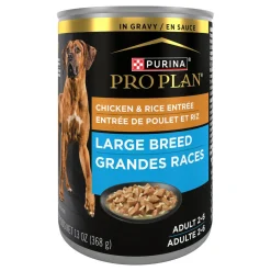 Adult Large Breed Chicken & Rice Entrée Chunks In Gravy for Dogs, 368 g