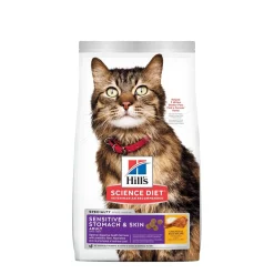 Adult Sensitive Stomach & Skin Chicken & Rice Dry Cat Food, 1.59 kg