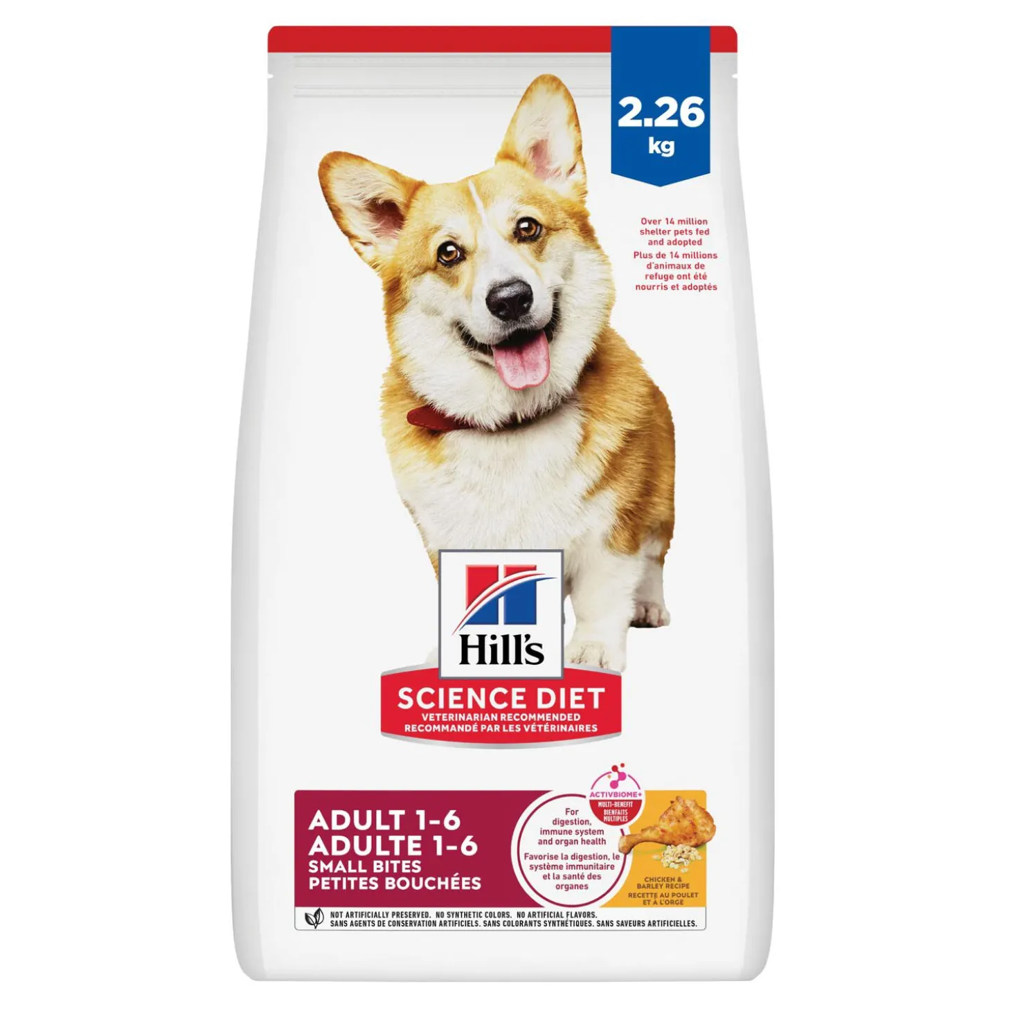 Adult Small Bites Chicken & Barley Dry Dog Food, 2.27 kg