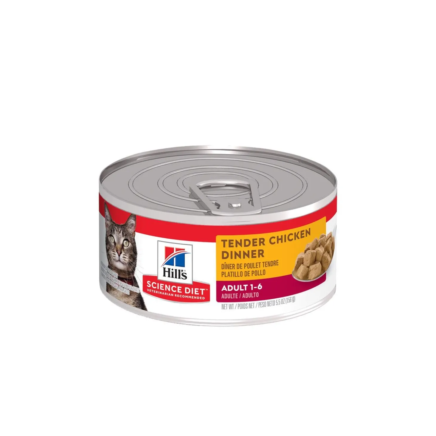 Adult Tender Chicken Dinner for Cats, 156 g