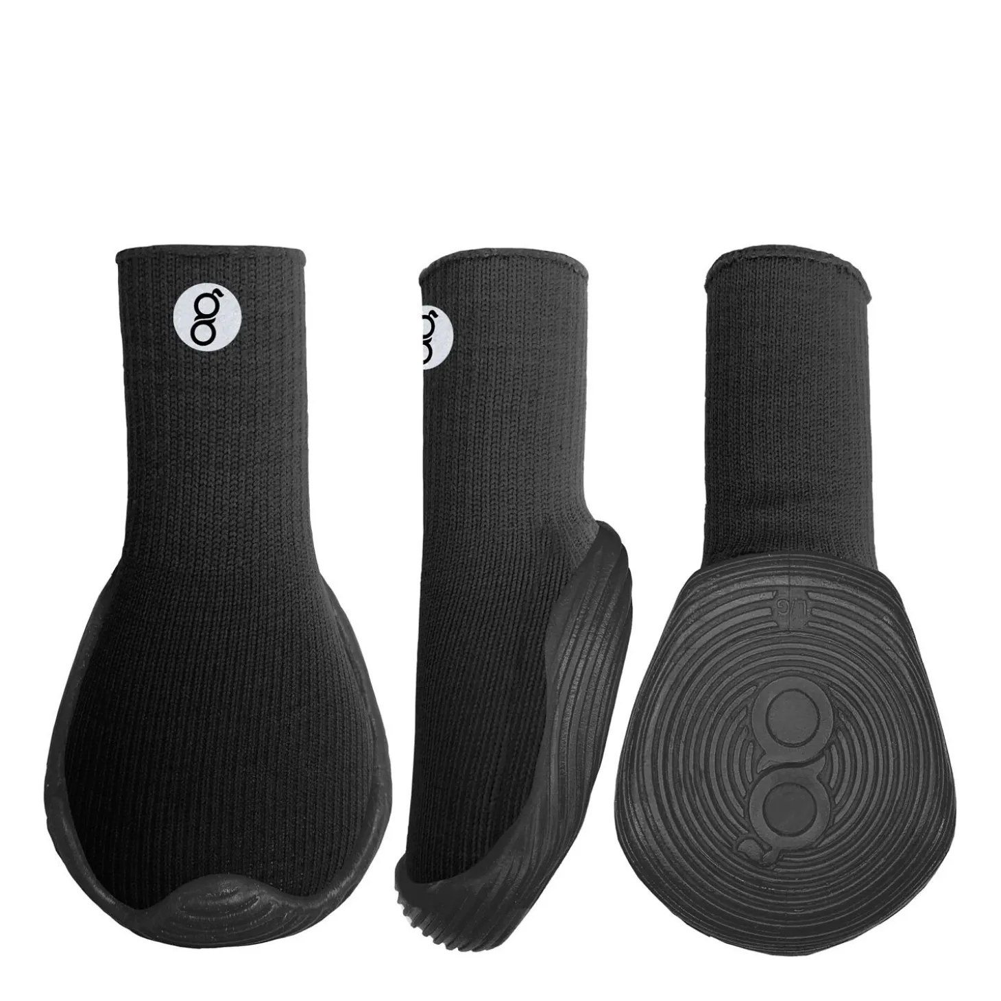 All-season dog boots, black