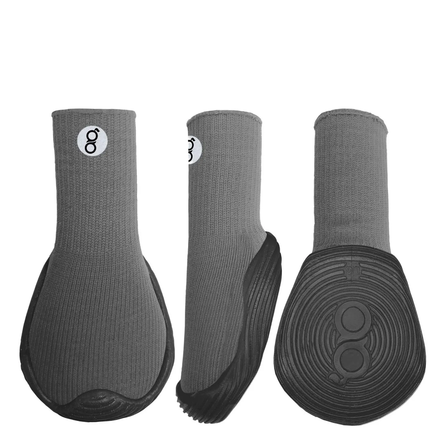 All-season dog boots, grey