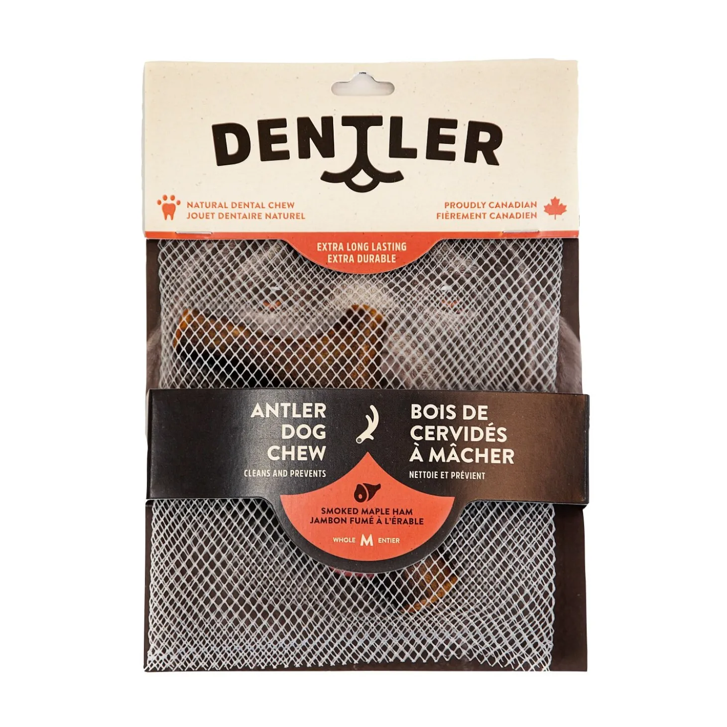 Antler Dog Chew, Smoked Maple Ham, 70 g