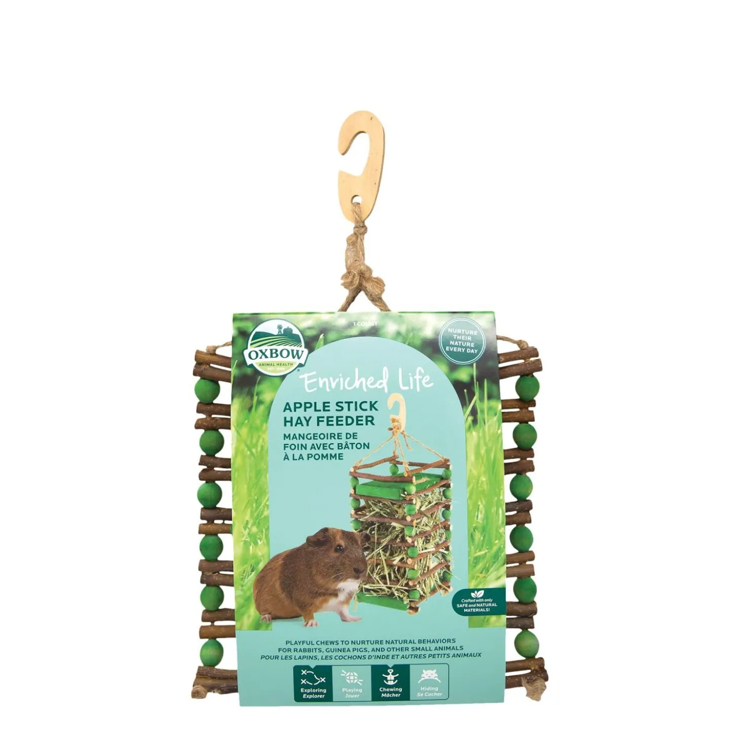 Apple Stick Hay Feeder for Rodents