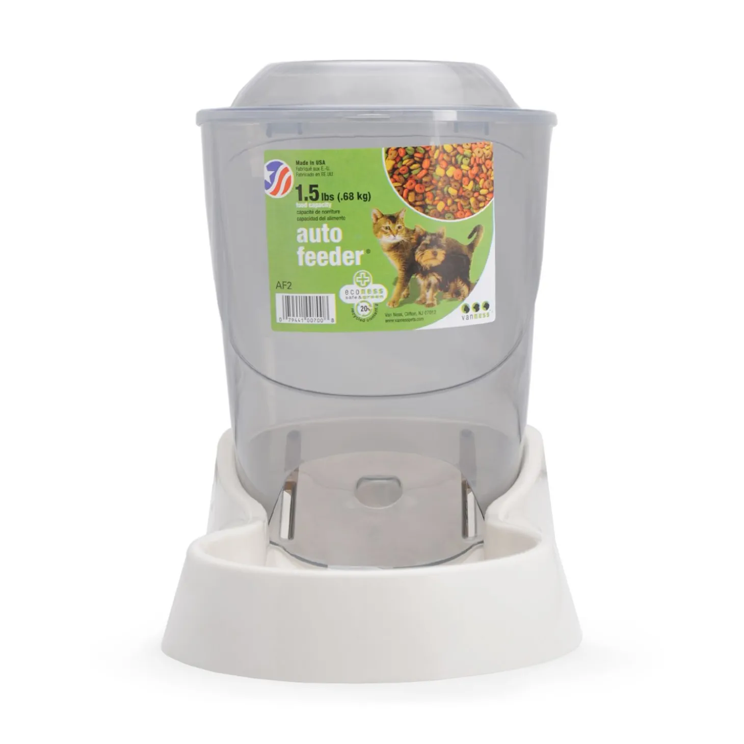 Automatic food dispenser with tank