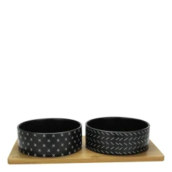 Bamboo duo bowls