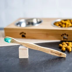 Bamboo toothbrush for small dog or cat
