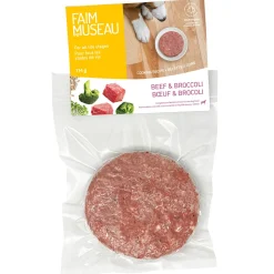 Beef and Broccoli Raw Single Patty for Dogs