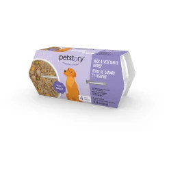 Beef, Vegetables and Lamb Dinner for Dogs, 4 x 80 g