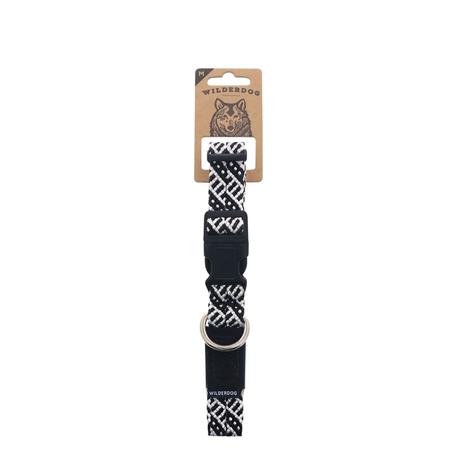 Black and White Rope Collar, M
