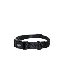 Black Embroidered Dog Collar