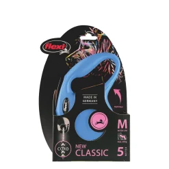 Blue "Classic" cord retractable leash, 5m