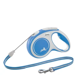 Blue Comfort cord retractable leash, 5m