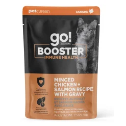 Booster Immune Health Minced Chicken and Salmon with Gravy for Cats, 71 g