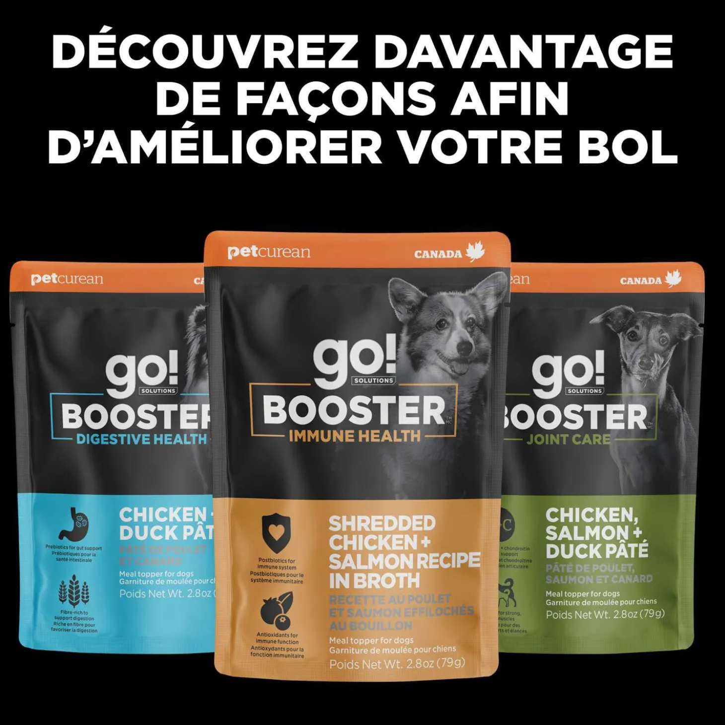 Booster Tranquility Minced Chicken with Gravy Meal Topper for Dogs, 79 g