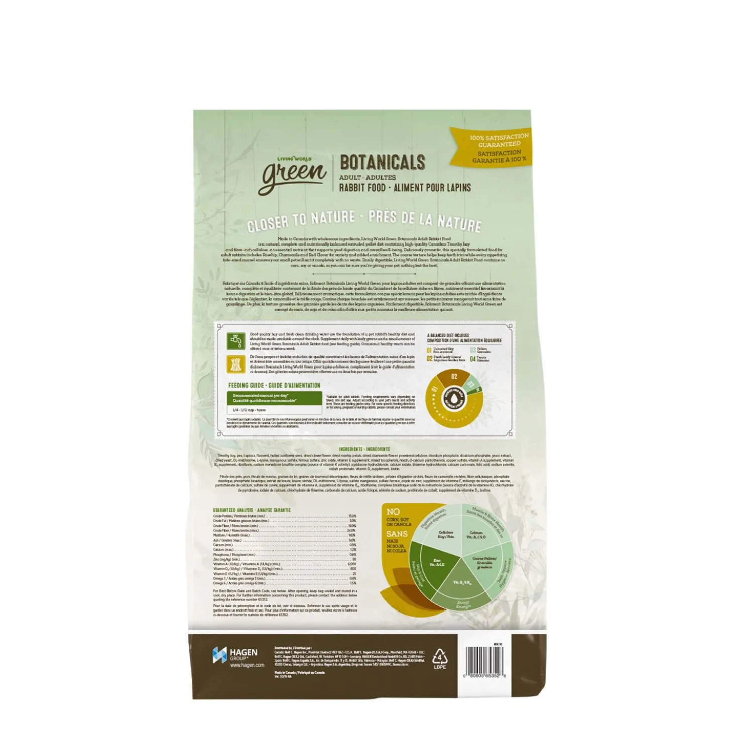 Botanicals adult rabbit food, 2.75 kg (6 lbs)