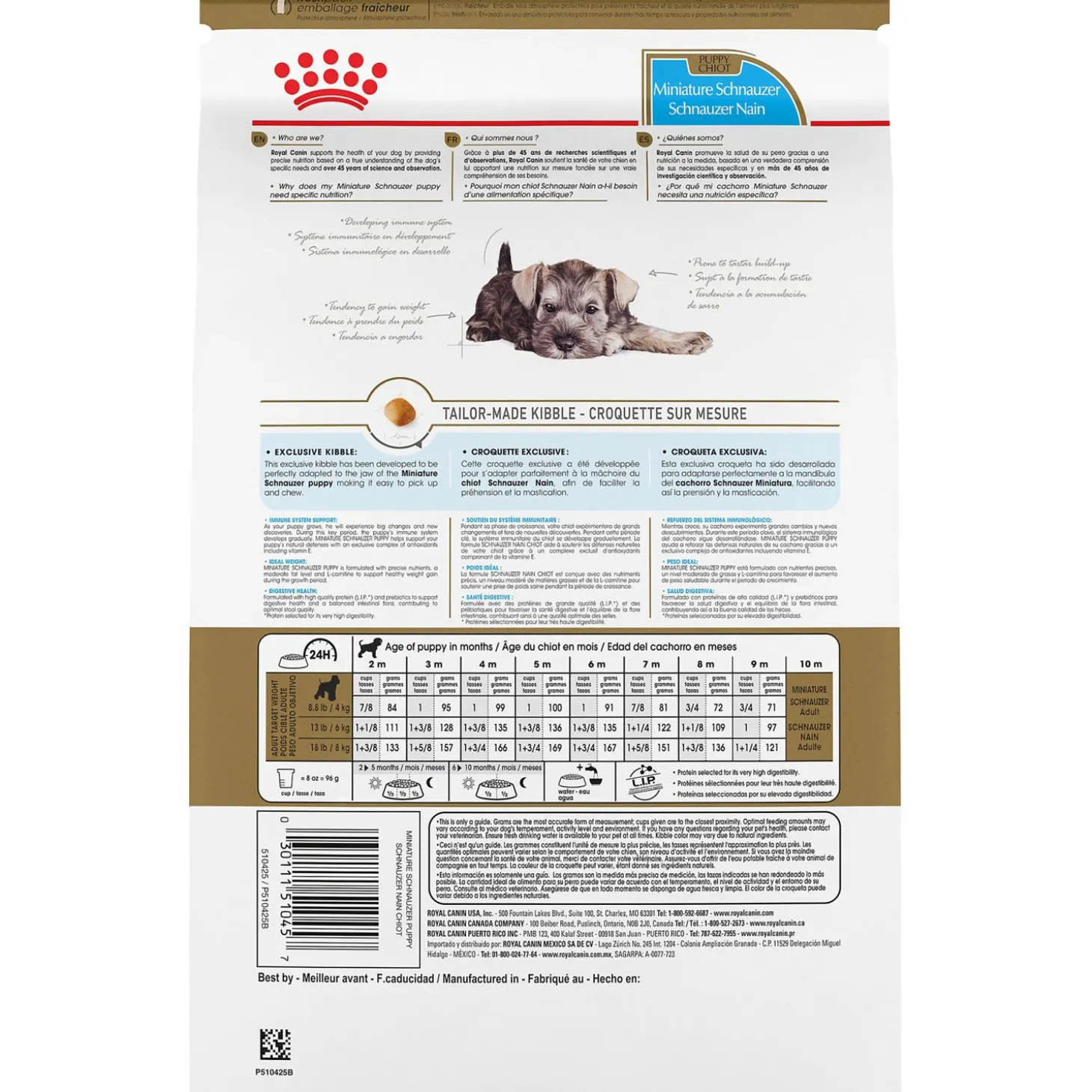 Breed Health Nutrition® Miniture Schnauzer Puppy Dry Food