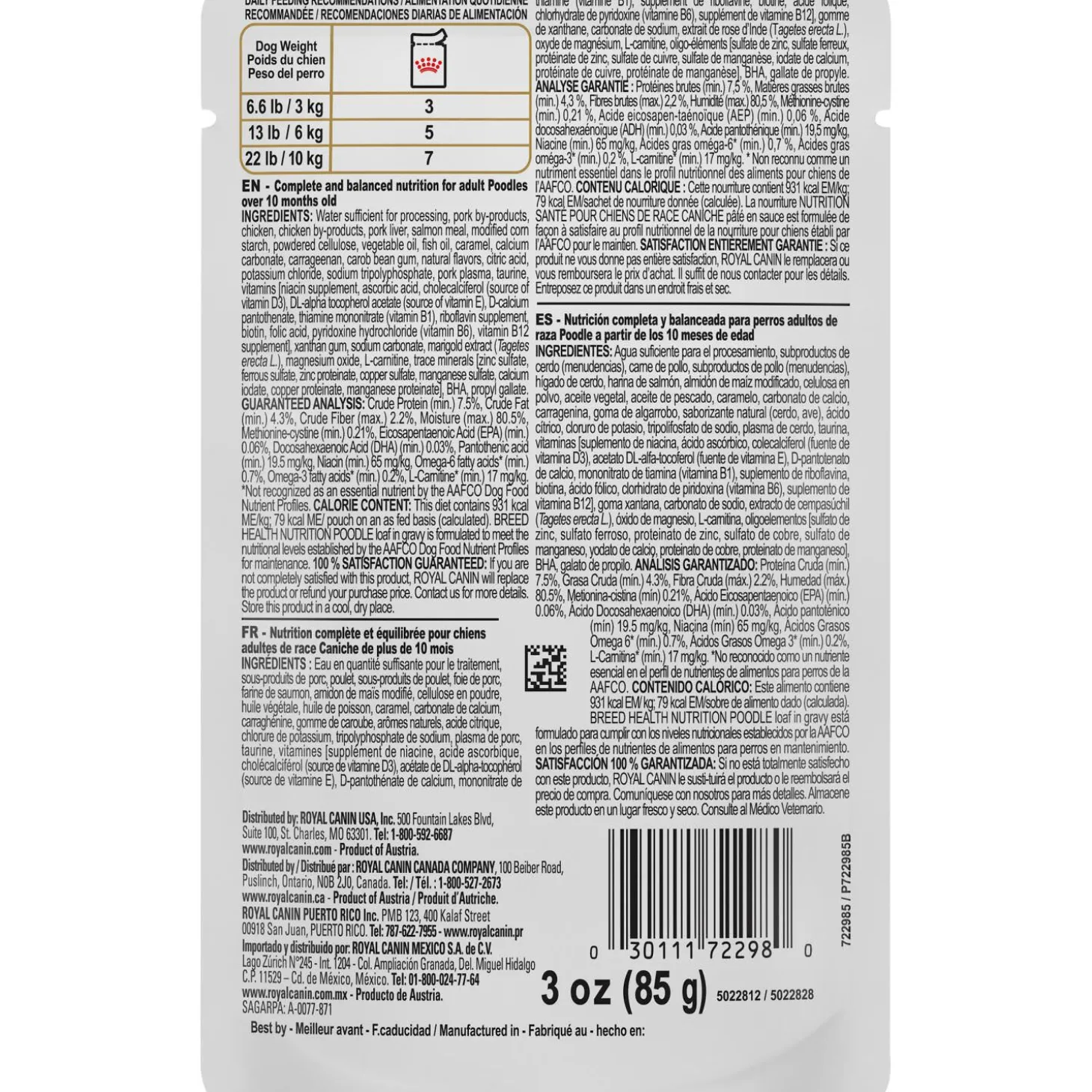 Breed Health Nutrition® Poodle Loaf In Gravy Pouch Dog Food