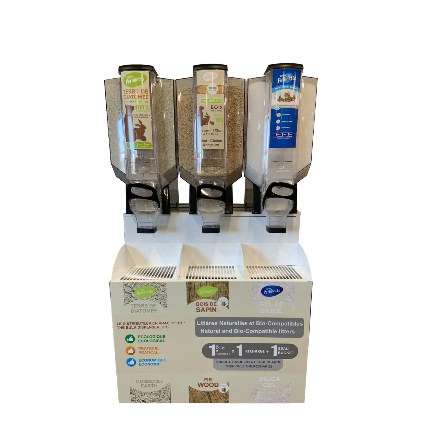 Bulk diatomaceous earth litter