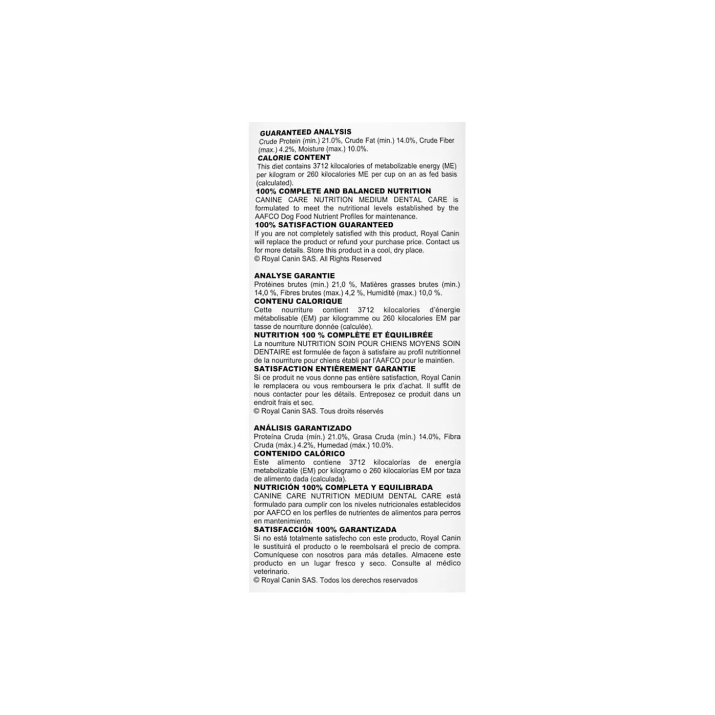 Canine Care Nutrition™ Medium Dental Care Dry Food