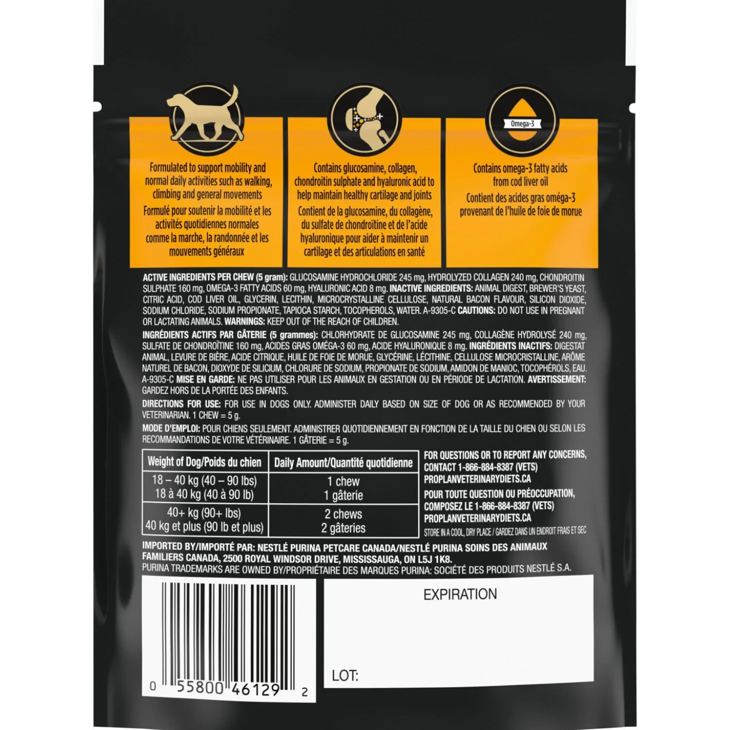 Canine Joint Support Supplements for Medium/Large Dogs, 150 g