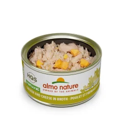 Canned cheese and chicken for adult cats
