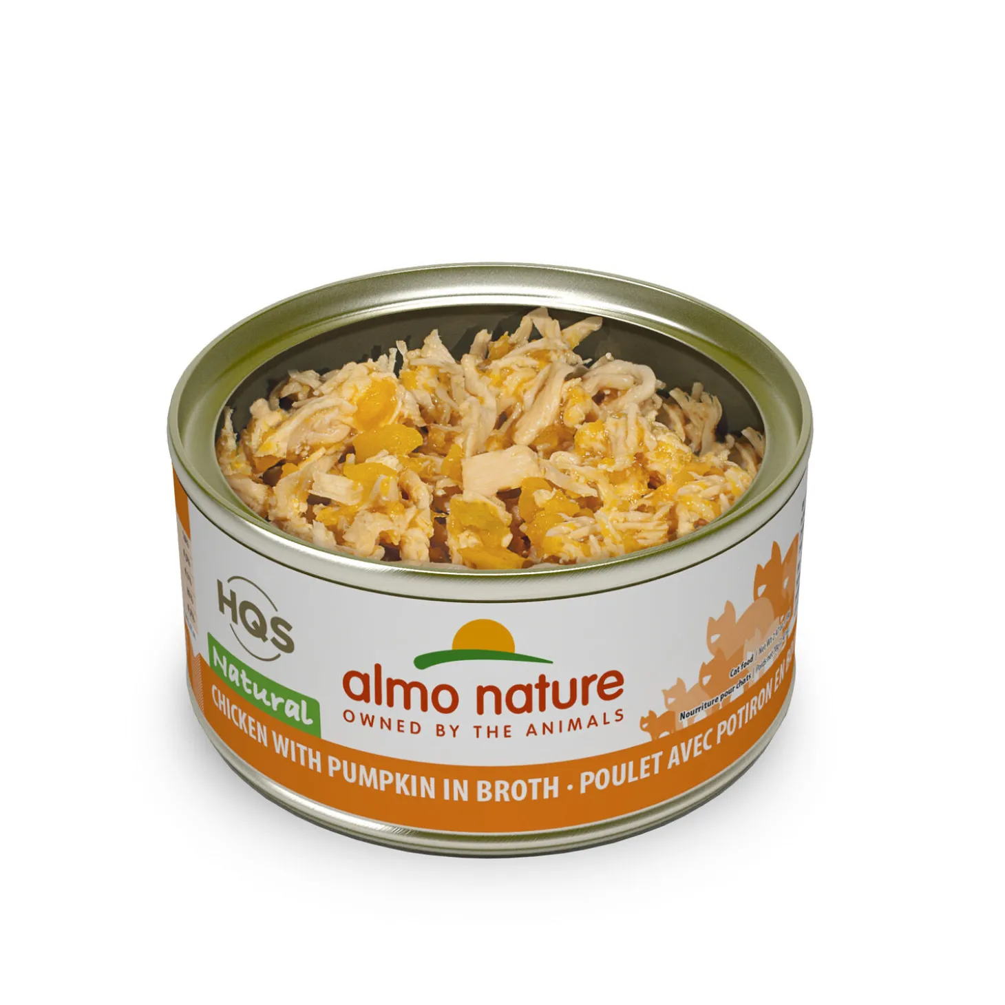 Canned chicken and pumpkin for adult cats