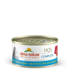 Canned tuna and pumpkin for adult cats