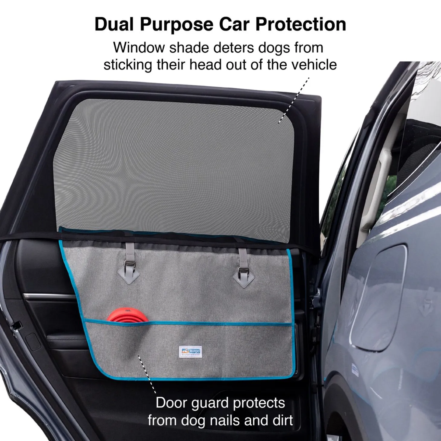 Car Door Guard and Shade, Heather Grey