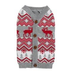 Cardigan with Fake Buttons for Dogs