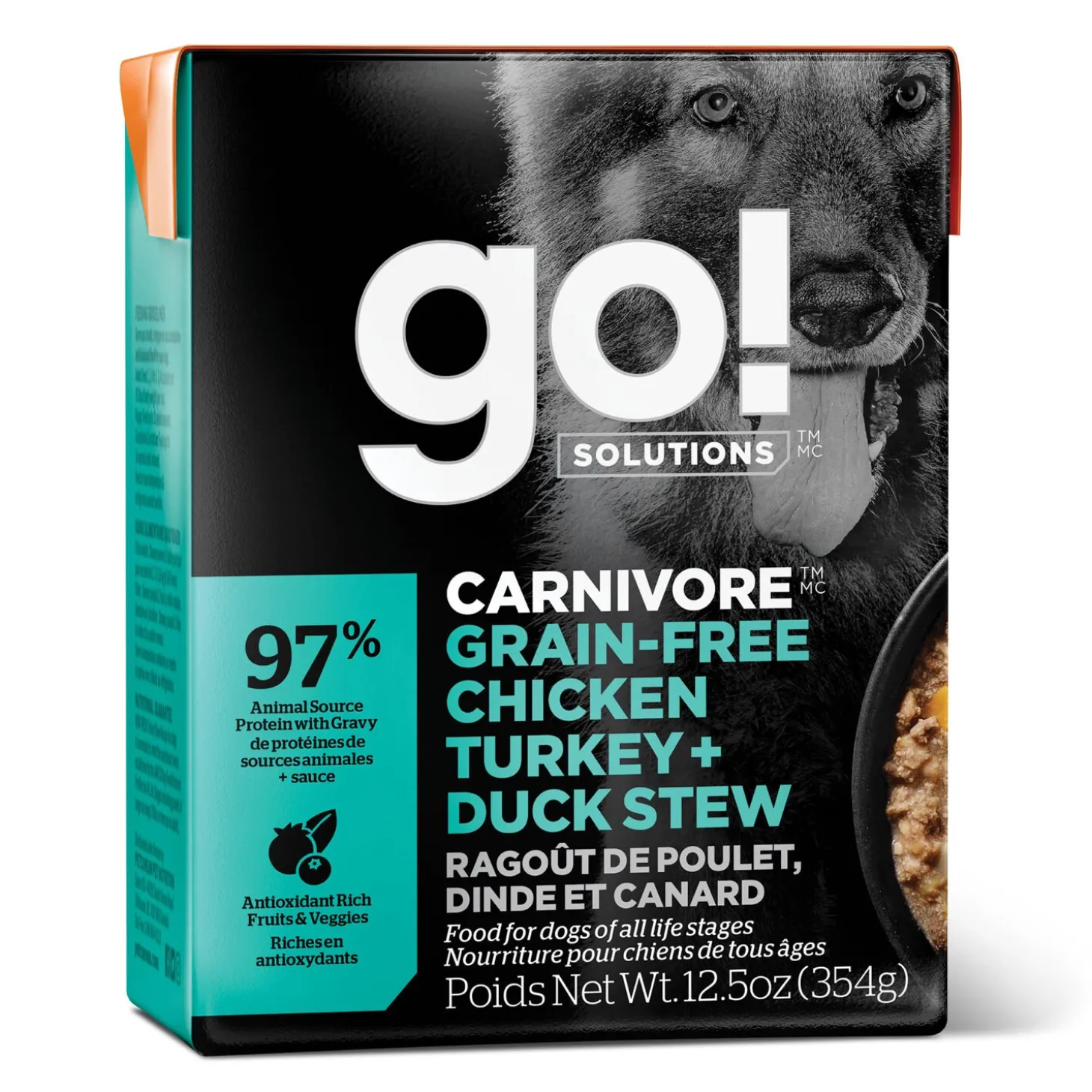 Carnivore Chicken, Turkey and Duck Stew for Dogs, 354 g