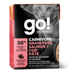 Carnivore Salmon and Cod Pâté for Cats, 182 g