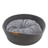 Cat cuddler bed, dark grey