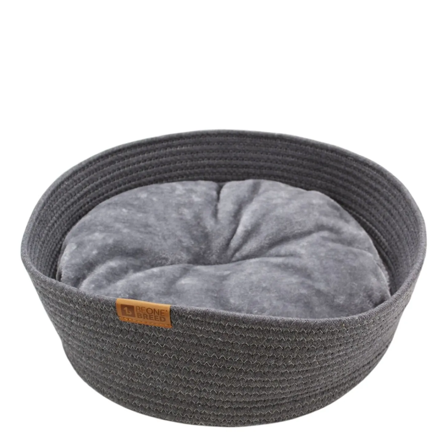 Cat cuddler bed, dark grey