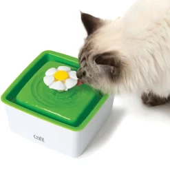 Cat mini water fountain with flower, 1.5 L