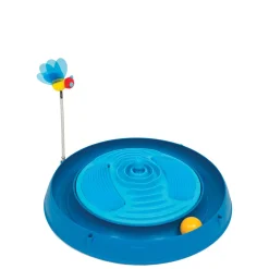 Catit Play 3-in-1 Circuit Ball Toy with Massager, Blue