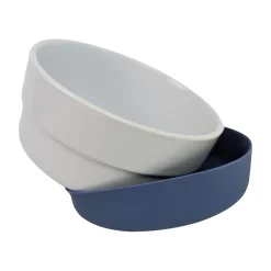 Ceramic and Silicone Bowl, Blue