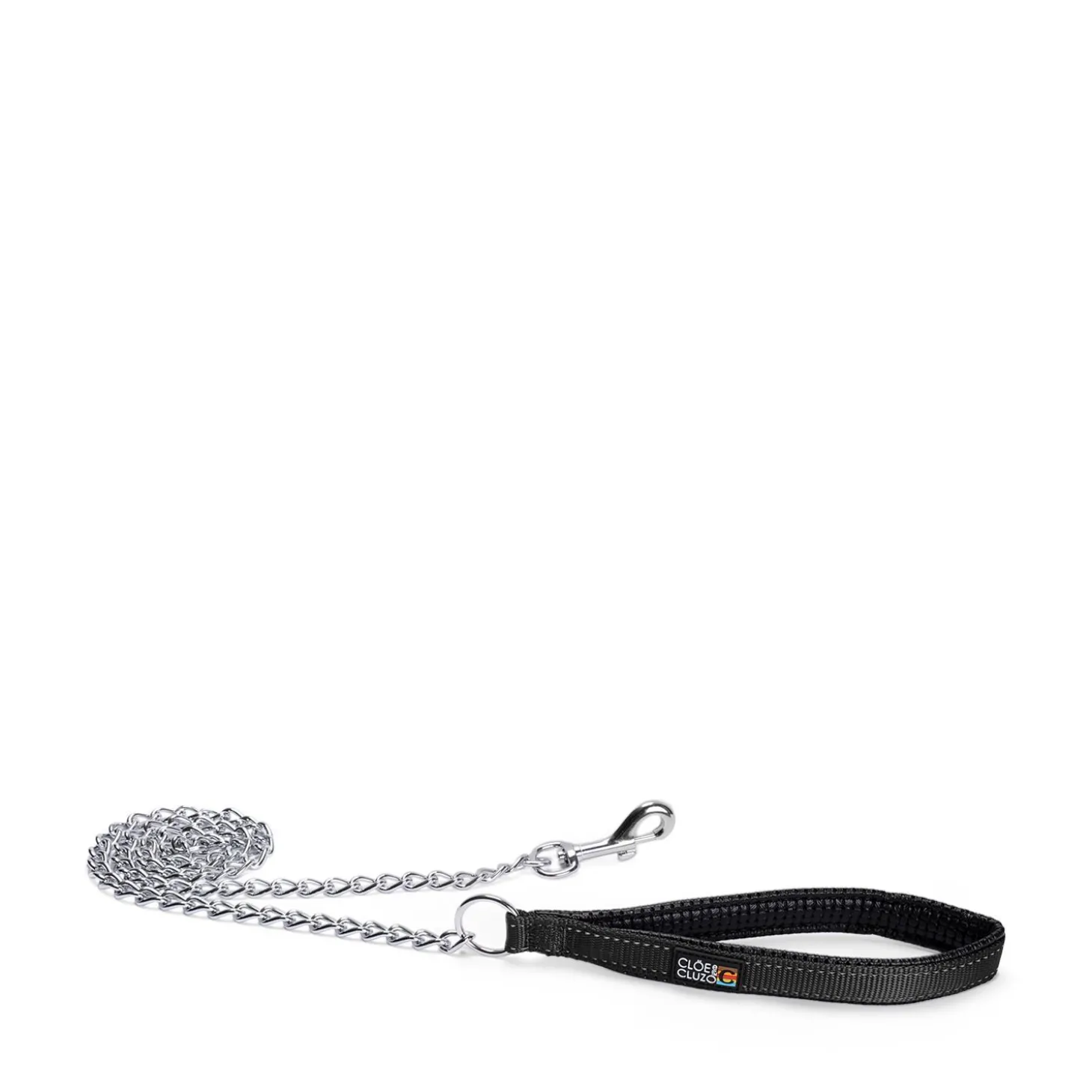 Chain leash with black handle