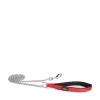 Chain leash with red handle