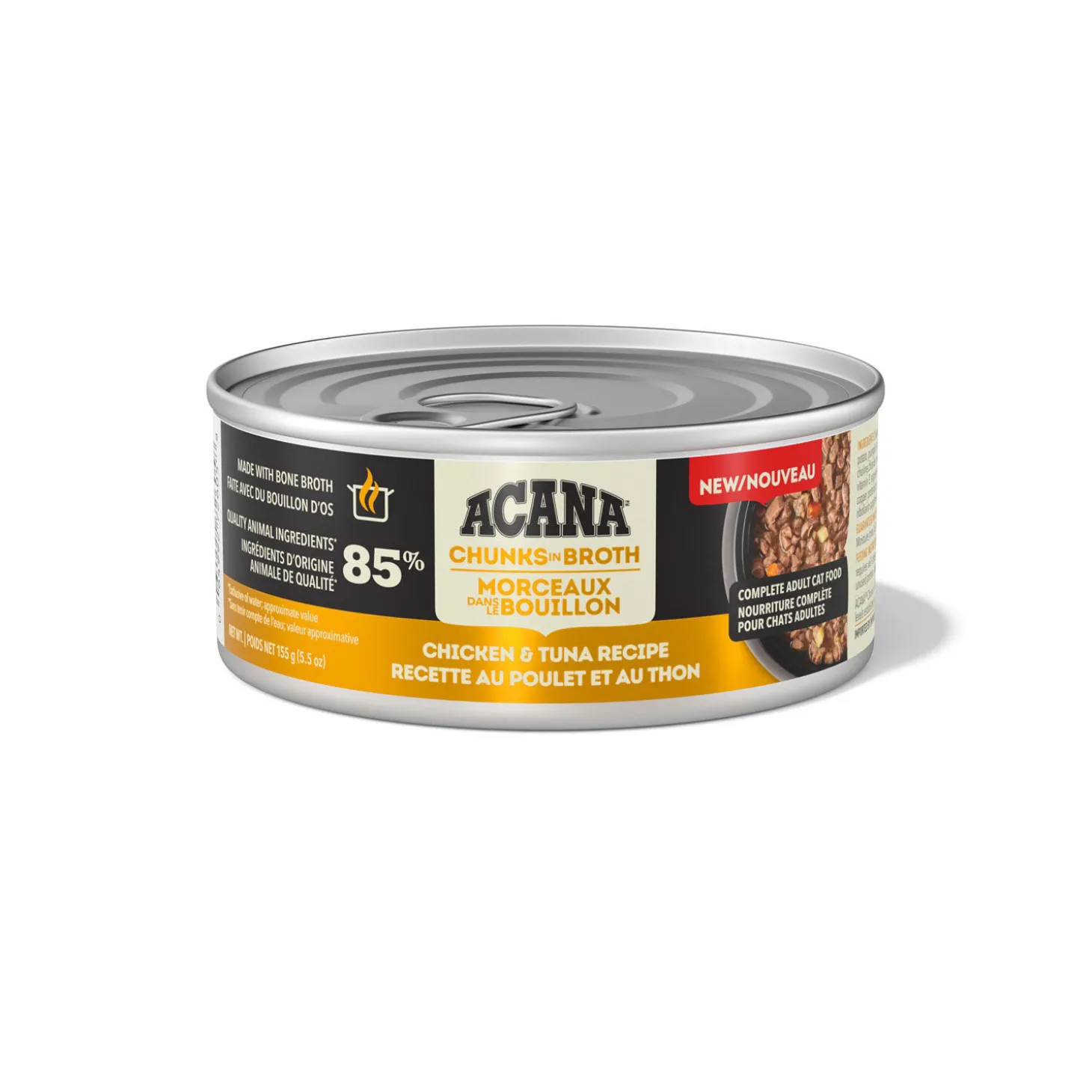 Chicken and Tuna Chunks in Broth Recipe, 155 g