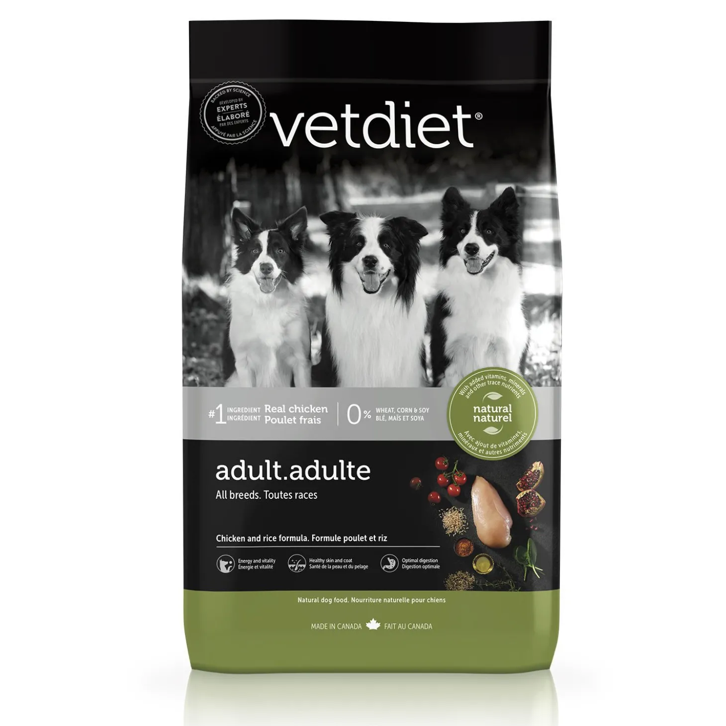 Chicken dry food for adult dog