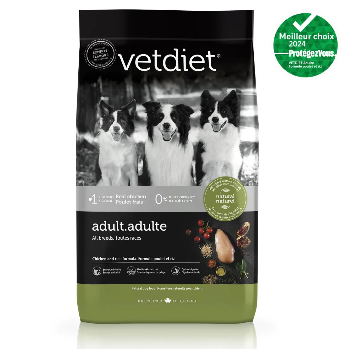 Chicken dry food for adult dog