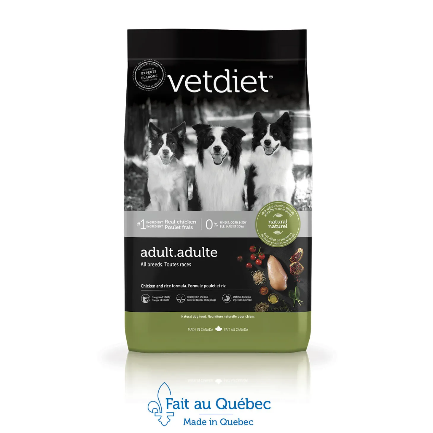 Chicken dry food for adult dog