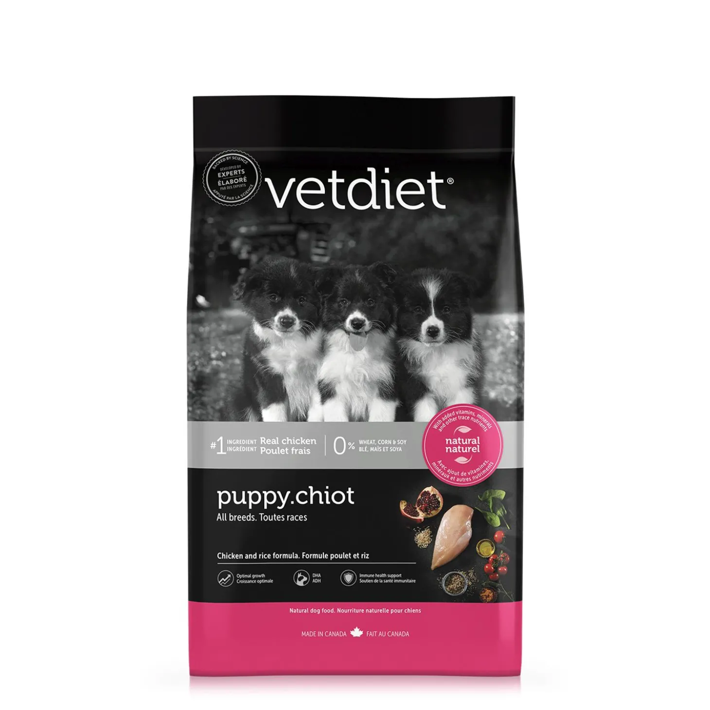 Chicken dry food for all breed puppy